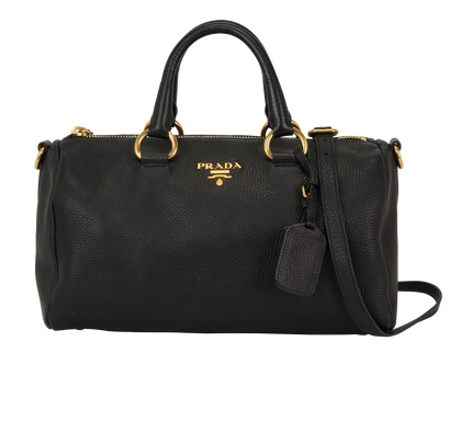 Crossbody Bag, &pound;450, Handbags, Black, Leather, Front view